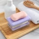 thumbnail image 5 of Escurridor de jabón transparente con tapa y cepillo de espuma | Estuche portátil de plástico para guardar jabón, ideal para lavandería, baño y viajes | Jabonera compacta con drenaje eficiente, 5 of 7