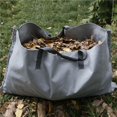 thumbnail image 1 of Bolsas de basura de jardín, bolsas de basura de jardín para césped, contenedores de bolsas de hierba de basura de jardín con asas dobles para jardín, gris Soledad contenedor de basura de jardín, 1 of 10