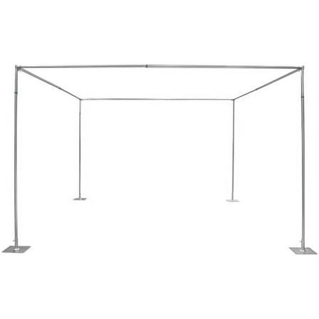 10ft x 10ft x 10ft Heavy Duty Backdrop Canopy Kit, Adjustable 4 Post Canopy Wedding Hardware Kit Outdoor Square Metal Arch Party Frame for Wedding Party Photography Decorations$$Garden & Patio