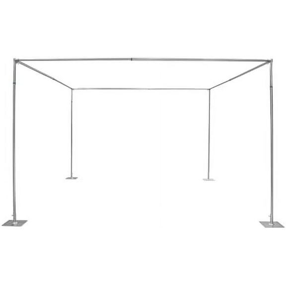 10ft x 10ft x 10ft Heavy Duty Backdrop Canopy Kit, Adjustable 4 Post Canopy Wedding Hardware Kit Outdoor Square Metal Arch Party Frame for Wedding Party Photography Decorations$$Garden & Patio