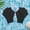 Black, variant on 1 Pair Silicone Swim Hand Fins, Webbed Ducks Feet Style Training Aid, Swimming Pool Water Helper For Speeds