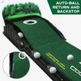 thumbnail image 2 of ODGMUUG  Green Mat 30cm*259cm Golf Training Putting Mat with Auto Ball Return for Indoor/Outdoor Auto Putting System Putting, 2 of 8