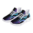 thumbnail image 1 of Zapatillas de deporte de moda para mujer con diseño de mariposa y delfín, con cordones y malla, plataformas resistentes al desgaste, 1 of 6