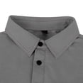 thumbnail image 6 of SEAOPEN Men's Spring/Summer Colorblocking Lapel Half Zip Short Sleeve Shirt Today Dark Gray,2XL, 6 of 6