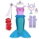 thumbnail image 1 of Disney-disfraz de la Sirenita Ariel para niños, vestido Morado para niñas, Cosplay, Carnaval, fiesta de cumpleaños, vestido de sirena, 1 of 2