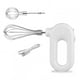 thumbnail image 3 of Batidor de crema de huevo eléctrico, batidor de crema de cocina automático ajustable de mano, batidora de mantequilla, agitador, herramientas Herramientas y accesorios para hornear Blanco 2 varillas Naiovety HA007445-06B, 3 of 6