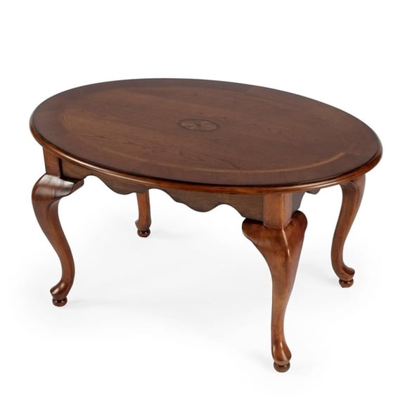 Butler Specialty Company Grace Oval Olive Ash 4 Legs Coffee Table