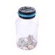thumbnail image 1 of 1Pc Transparent Creative Counting Coin Bank Savings Jar Automatic RMB Identification Coin Counter Piggy Bank Large Capacity Money Saving Box Blue (without Battery), 1 of 5