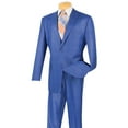 thumbnail image 2 of VINCI Men's Blue Glen Plaid 2-Button Classic-Fit Suit w/ Peak Lapel - NEW, 2 of 2