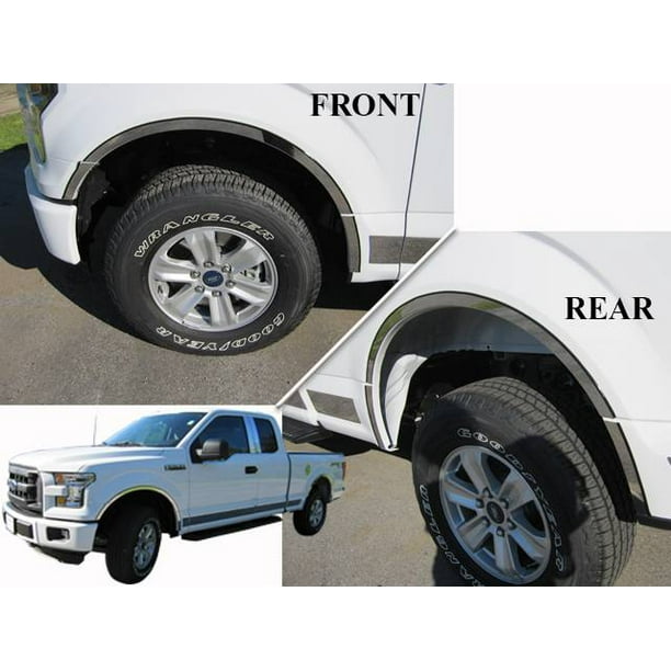 QAA 20152017 Ford F150 12 piece Stainless Wheel Well Accent Trim