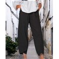 thumbnail image 4 of Pantalones capri Medlor Boho 2025 de verano de pierna ancha para mujer, 4 of 5