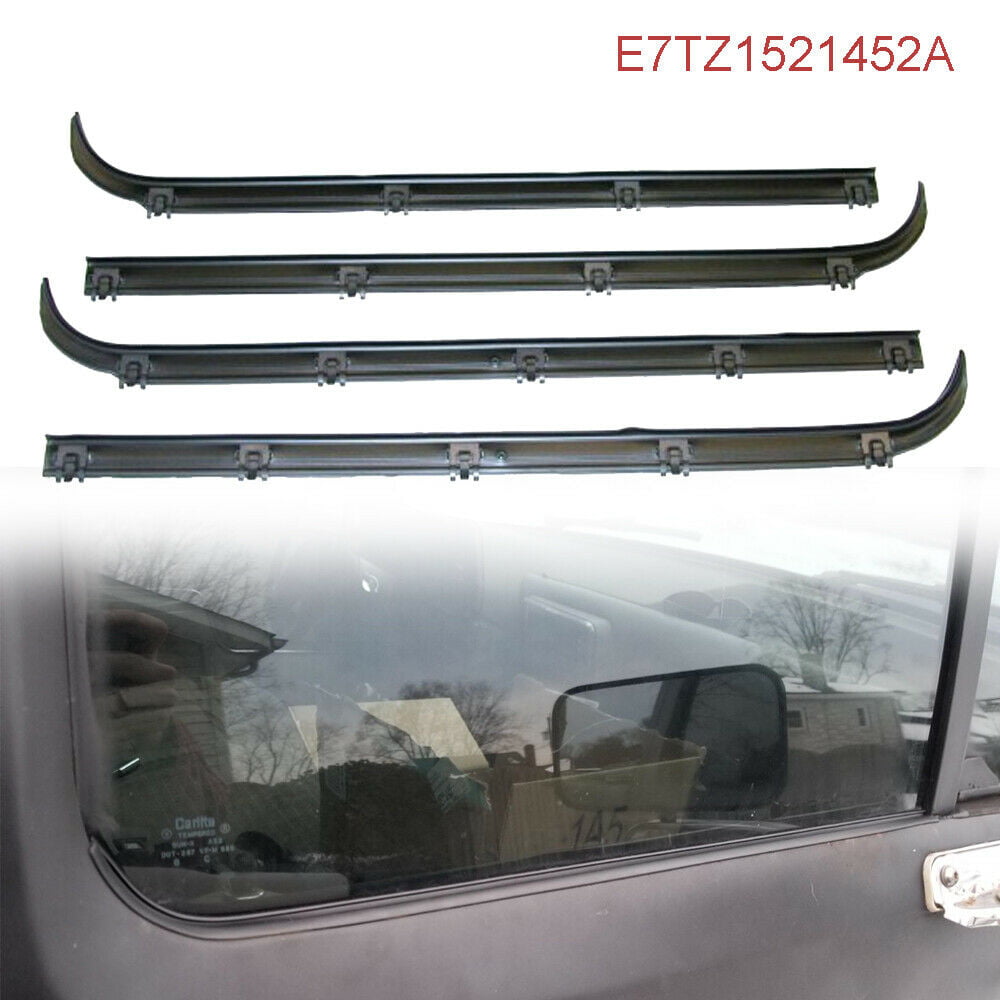 Window Sweep Seal Belt Line Molding Ford Bronco F150 F250 F350 4pc Kit Premium 