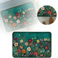 thumbnail image 1 of Ensemble de Paillasson Imprimé Floral 3D Moderne Haute Absorption Lavable en Machine Tapis d'Entrée et Tapis de Bain pour Intérieur, 1 of 4