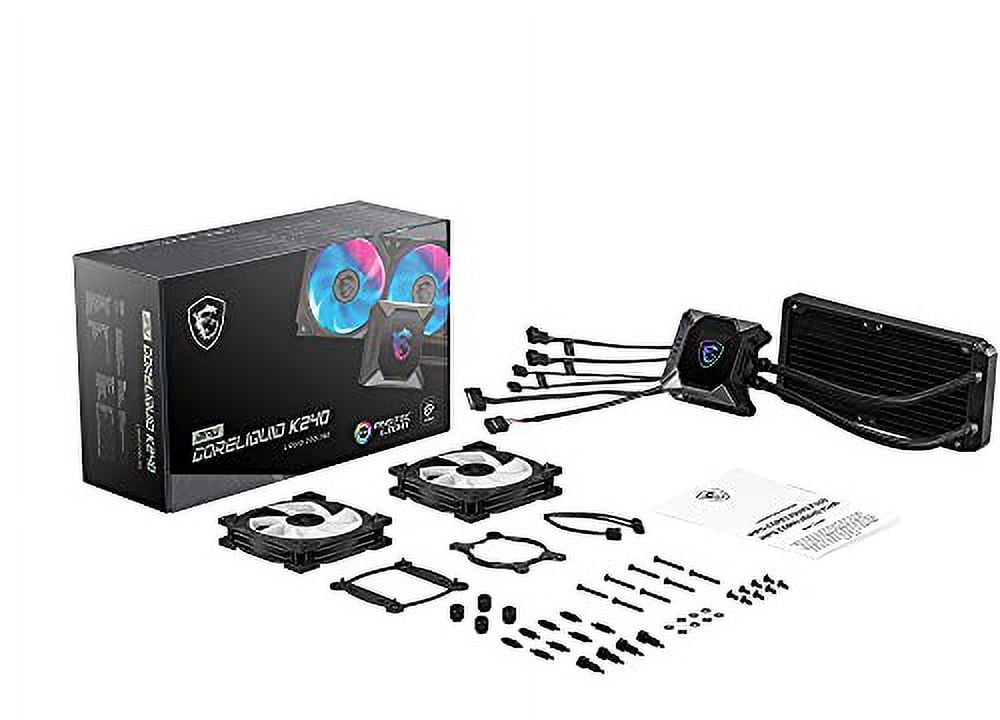 MSI MPG CORELIQUID K240 Simple water-cooled CPU cooler with LCD monitor ARGB compatible 240mm FN1561