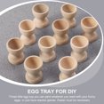 thumbnail image 3 of OULII 12Pcs Egg Display Cups Wooden for Children Easter Tea Napkins, 3 of 8