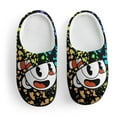 thumbnail image 3 of Smile Cuphead Kid's Cotton Slippers Winter Warm Soft Plush Slippers with Rubber Sole Non-Slip Indoor Outdoor Slip on Shoes Fluffy House Slippers For Boys Girls Teen, 3 of 8