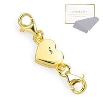 Alexcraft Necklace Clasps and Closures with Extenders, 14K Gold Plated and 925 Sterling Silver Jewelry Clasps for Women