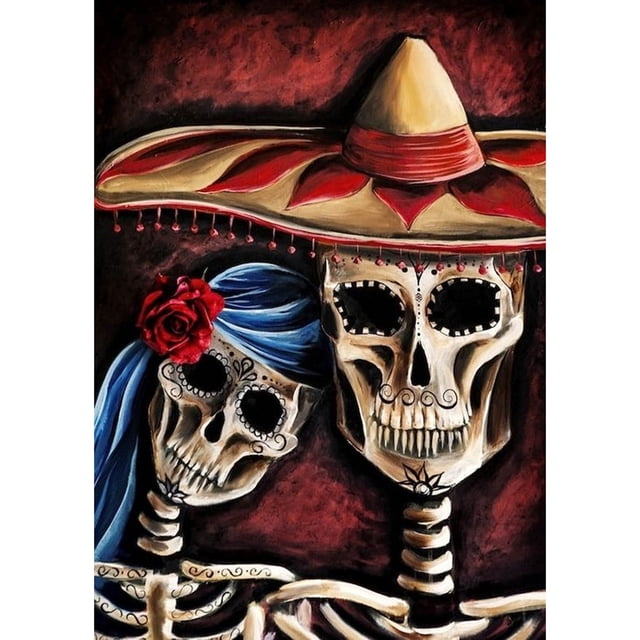 Drill Diamond Painting (DE8377) 5D Full Skull Beauty Kit de mosaico de punto de cruz (hg373) 50x70cm Hugtrwg Para estrenar