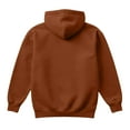 thumbnail image 3 of Dwelliawo Coffee Men's Fashion Hoodies & Sweatshirts Long Sleeve Hooded Sweatshirts heavyweight Hoodies Pullover Essentials Casual Fleece Hoodie with Drawstring M, 3 of 3
