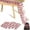 Pink, variant on Tutuviw 4 Pcs Strawberry Mesh Table Runner 29 x70 inch Pink Shiny Glitter Tulle Tablecloth Sheer Lace Tablecloth Fruit Table Cover for Shortcake Birthday Wedding Party Kitchen Table Decorations