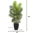 thumbnail image 2 of Nearly Natural 5.5' Paradise Palm Artificial Tree in Square Planter, Green, 2 of 4