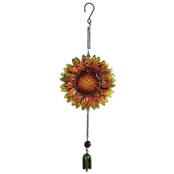 Sunset Vista Designs Metal and Glass Sunflower Bouncy Hanging Decoration