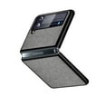 thumbnail image 2 of Allytech Case for Samsung Galaxy Z Flip 4 6.7 inch 2022 Release, anti-drop Anti-fingerprint Shockproof Leather Case Luxury Elegant Case for Galaxy Z Flip 4 for Businessmen, Gray, 2 of 6