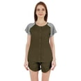 thumbnail image 1 of Inkmeso Ensemble de Nuit 2 Pcs pour Femmes Manches Raglan Chemise Boutonnée & Shorts Vêtements de Nuit-82, 1 of 7