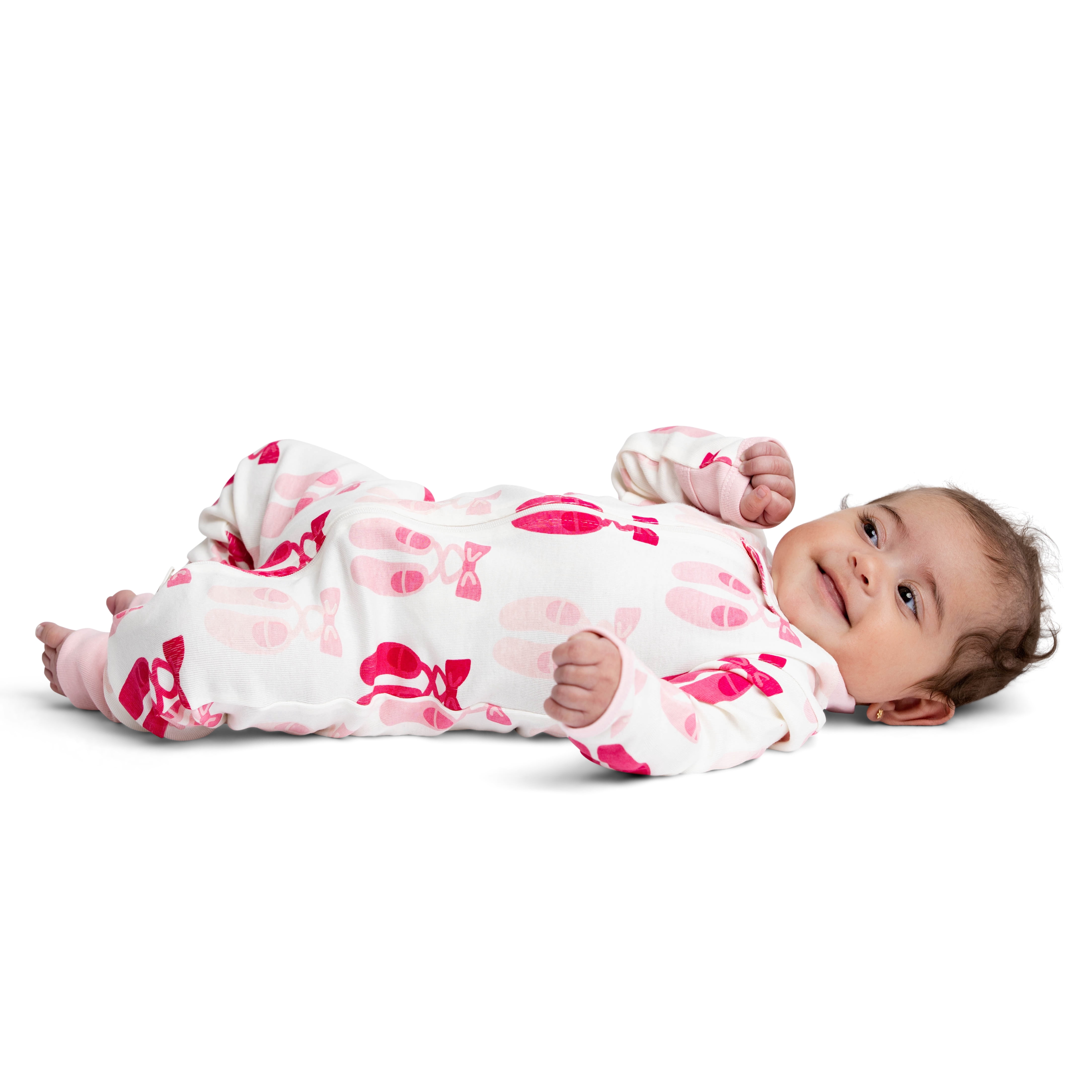 M+A by Monica + Andy Organic Cotton Gender Neutral Long Sleeve Baby One-Piece Pajama, Sizes Newborn - 24 Months