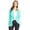 Aqua, variant on Women's Classic Casual Work Draped Open Front Blazer with Plus Size
