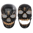thumbnail image 1 of Mascarilla de esqueleto con mandíbula móvil, disfraz de Halloween, mascarilla de terror, mascarilla de esqueleto aterradora para cosplay, mascarada, fiesta de carnaval, 1 of 10
