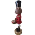 thumbnail image 5 of Fraser Hill Farm 48" Red Musical Nutcracker Bear Playing Drum, 5 of 12