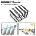 thumbnail image 3 of Yescom 18x18Ft 97% UV Block Square Sun Shade Sail Outdoor Patio Pool Garden Yard Lawn Carport Net Awning Gray+White, 3 of 11