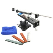Angle View: Upgraded Version Fixed-angle Sharpener Professional Kitchen Sharpener Kits System 4 Sharpening Stones