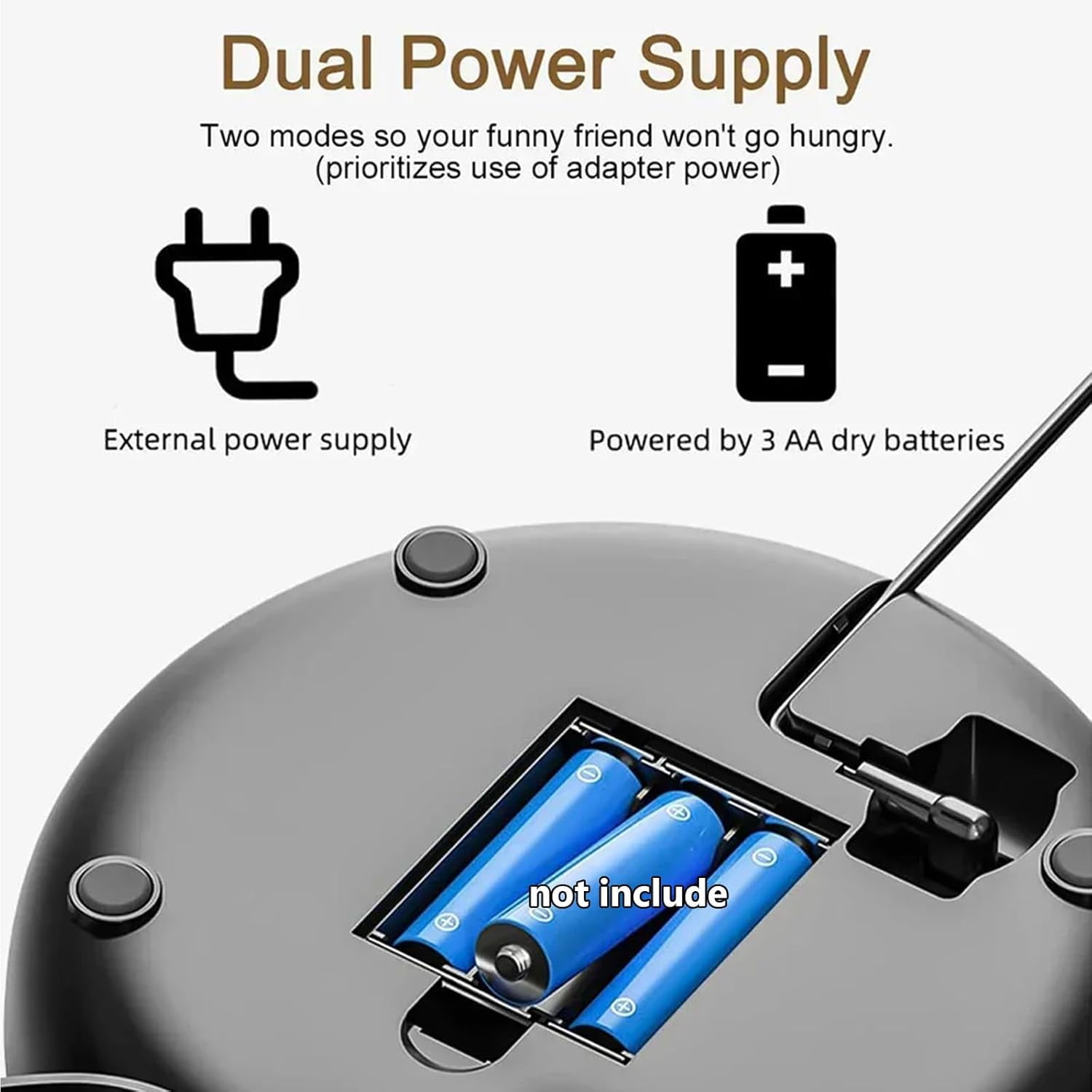 Automatic Cat Feeder with Camera, 1080P HD Video Cat Food Dispenser with Stainless Steel Bowls WiFi Automatic Pet Feeder with 2 Way Audio