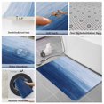thumbnail image 6 of Navy Blue Ombre Bath Mat 3 Piece Bathroom Rug Set, Modern Abstract Art Ocean Oil Painting Non Slip Bath Rug Contour Mat and Toilet Lid Cover, Absorbent Shower Mats Soft Bath Rugs and Mats Sets, 6 of 8