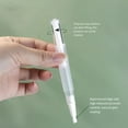 thumbnail image 3 of Xingzhi 6piece Empty Twist Pen With Brush Transparent And Leakproof Lightweight white 1Set, 3 of 6