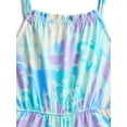 thumbnail image 2 of Wonder Nation Little Girls' Sleeveless Print Romper, Sizes 4-10, 2 of 3