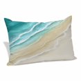 thumbnail image 2 of Turquoise Beach Coastal Pillow Covers 24"x36", Summer Ocean Nautical Seaside Soft Brushed Microfiber Breathable Throw Pillow Covers, Pillowcase with Zipper for Couch Sofa Bedroom Living Room, 2 of 9
