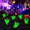thumbnail image 5 of Halloween Scary Spooky Ghost Yard Sign,6 Peice Halloween Glow in The Dark Ghost Lawn Signs with Stakes, Luminous Spooky Decoration for Garden Lawn Pathway, 5 of 6