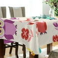 thumbnail image 3 of GZHJMY Owl Tablecloth, Rectangle Waterproof Washable Polyester Table Cover for Picnic Dinner Holiday Party Decor, 54 x 72 Inch, 3 of 7