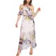 thumbnail image 1 of CeCe Vestido de hombro descubierto con lazo halter para mujer, rosa, 10, 1 of 1