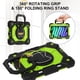 thumbnail image 2 of Funda Resistente a Prueba de Golpes para iPad A16 11 / iPad A16 10, Funda Protectora de Silicona + Capa de PC con Soporte de Asa Cuadrada Giratoria de 360° y Correa para el Hombro, Amarillo, para iPa, 2 of 7
