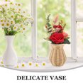 thumbnail image 4 of Rustic Woven Vase Imitation Rattan Flower Vase Decorative Woven Flower Vase Dried Flower Container, 4 of 9