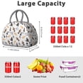 thumbnail image 3 of Cat Mom Lunch Bag – Adorable Kitty Pattern with Cute Paws, Ideal for Cat Lovers, 3 of 4