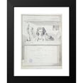 thumbnail image 2 of Edmé Bouchardon 14x18 Black Modern Framed Museum Art Print Titled - Le Saveier (1698 - 1762), 2 of 5