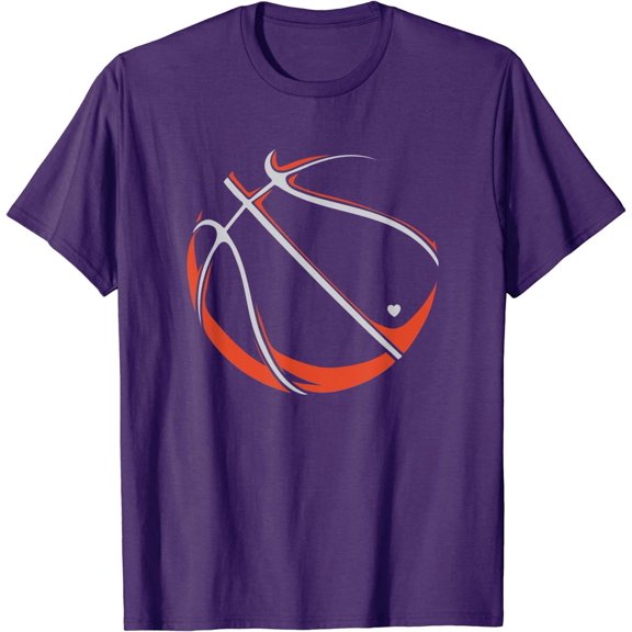 Cool Basketball Silhouette Basketball Ball Sports Team Games T-Shirt