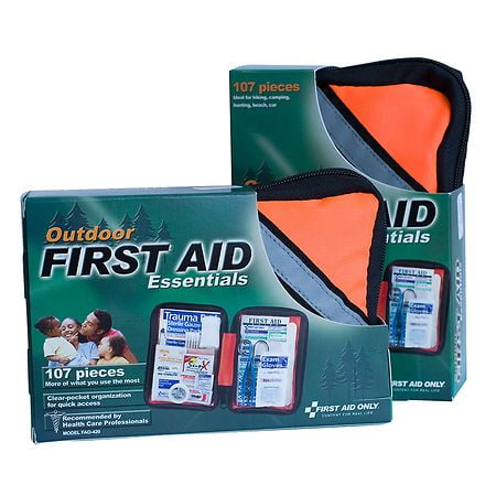 First Aid Only Outdoor First Aid Kit 107-Piece Orange (ACMFAO420)
