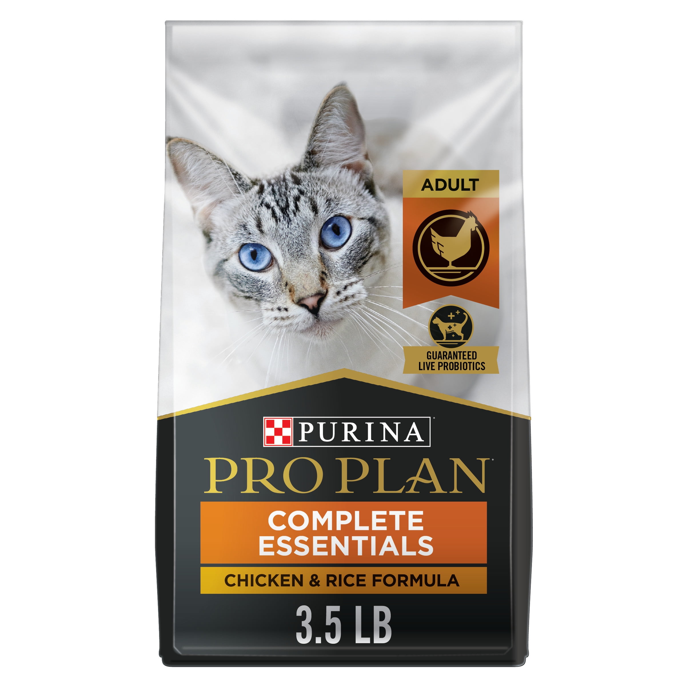 Purina Pro Plan High Protein Cat Food With Probiotics For Cats Chicken And Rice Formula 3 5 Lb