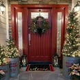 thumbnail image 6 of Christmas Door Mat Xmas Welcome Merry Christmas Mat Non-Slip and Washable Winter Doormat Rubber Back Santa Snowflakes Door Mat Rugs for Indoor Outdoor(, 6 of 6